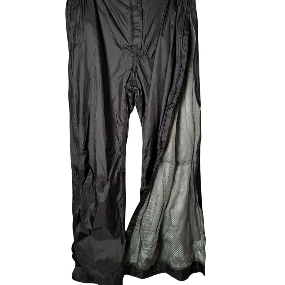 Olympia Mens Black Nylon Mesh Lined Side Zipper Waterproof Motorcylce Pants 42